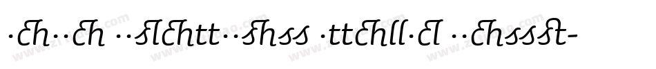 Sauna Ligatures Italic Swash字体转换